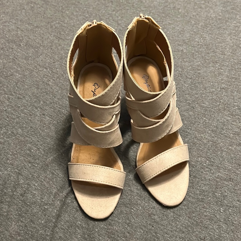 Brand new never worn wedge heels size 5.5